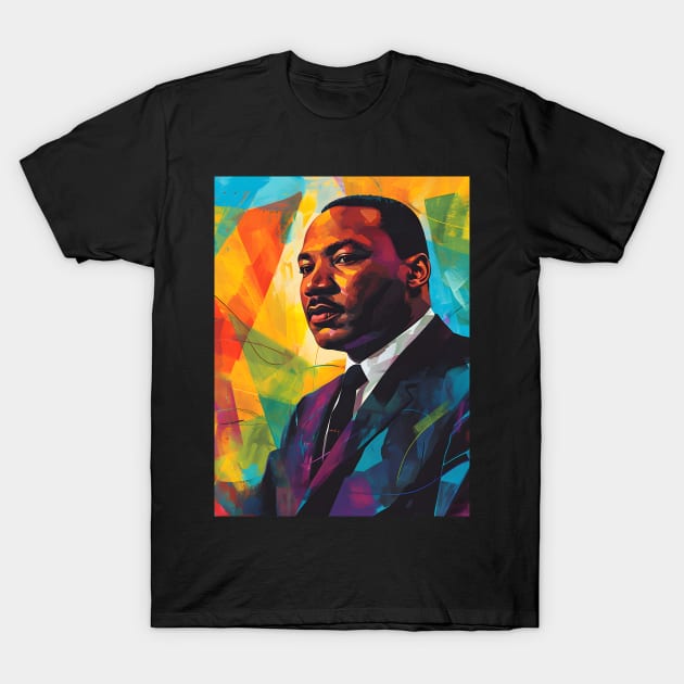 Inspire Unity: Festive Martin Luther King Day Art, Equality Designs, and Freedom Tributes! T-Shirt by insaneLEDP